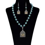 خرید اینترنتی ست مرغ آمین شامل گوشواره و گردنبند